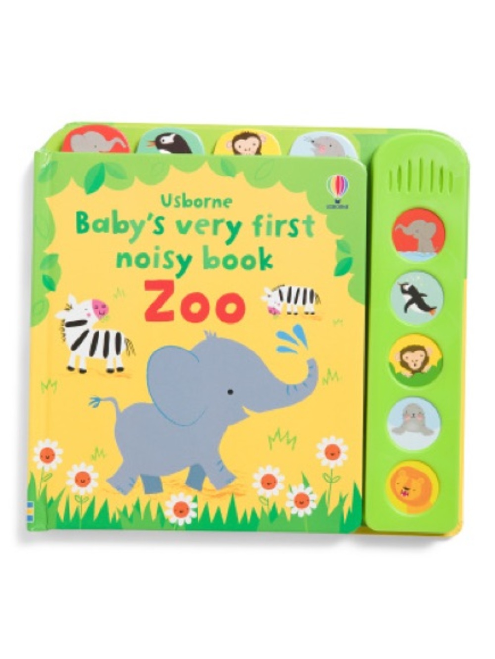 Usborne Baby's Very First Noisy Book: Zoo - Green/Yellow